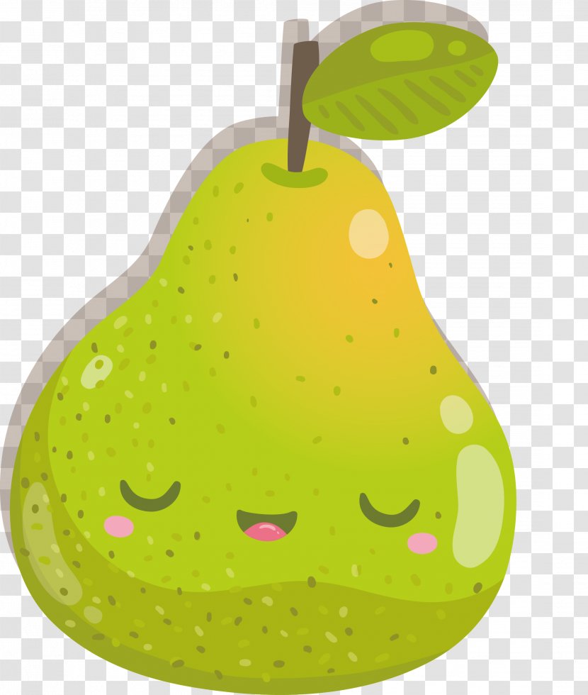 European Pear Drawing Cartoon - Food - Pears Vector Transparent PNG