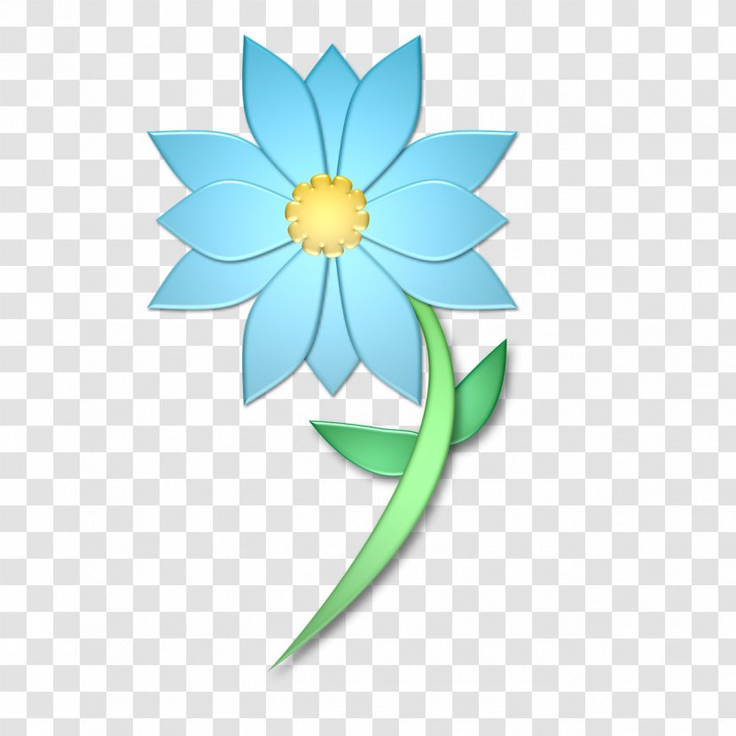 Henna Flower Circle Mehndi - Blue Transparent PNG