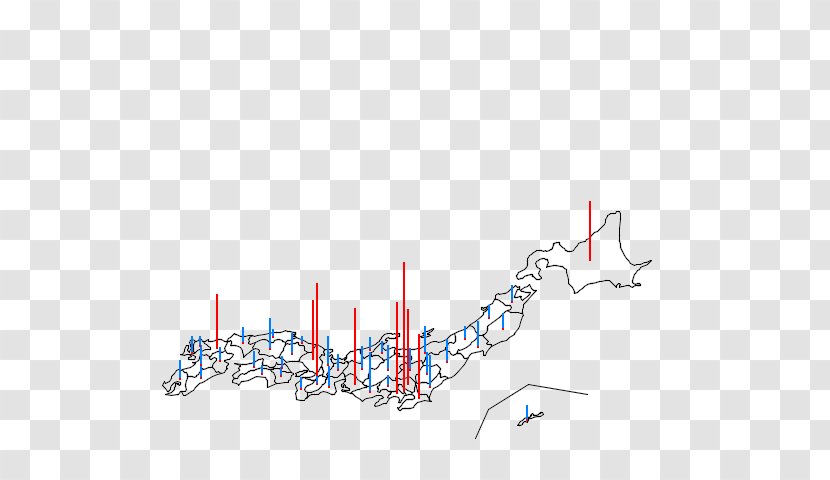 Japan Diagram Map Recreation - Population Transparent PNG