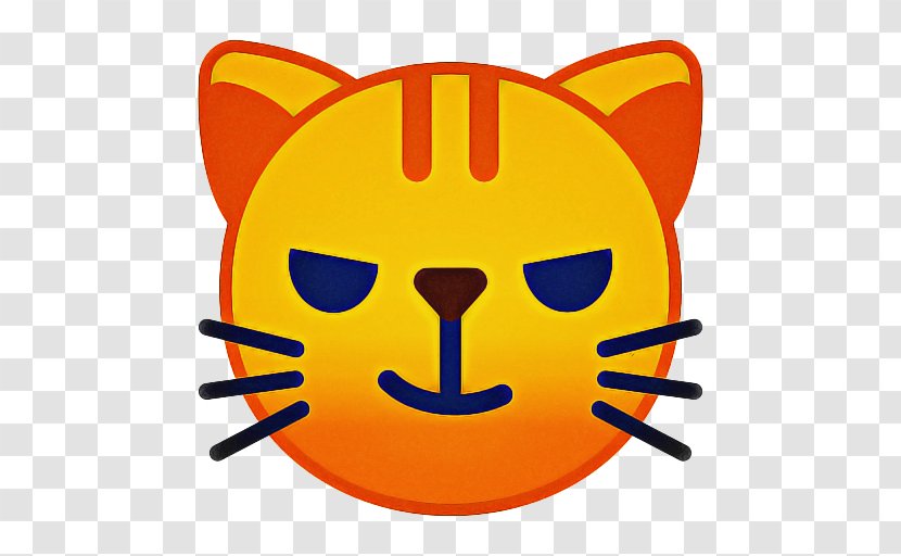 Grumpy Cat Emoji - Emojipedia - Snout Orange Transparent PNG