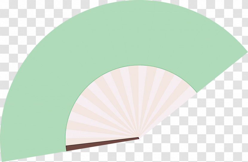 Angle Line Green Fan Transparent PNG