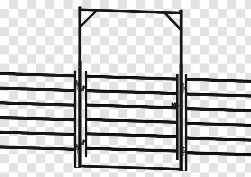 Hereford Cattle Fence Gate Room Little Buster Toys - Black And White Transparent PNG