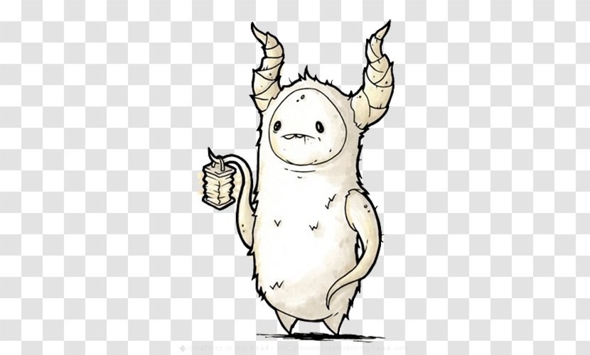 Drawing Monster Illustration - Watercolor - White Cute Claw Transparent PNG