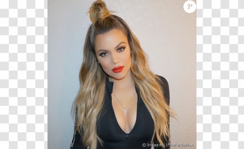 Khloé Kardashian Keeping Up With The Kardashians Cross Necklace Bun Hairstyle - Frame Transparent PNG