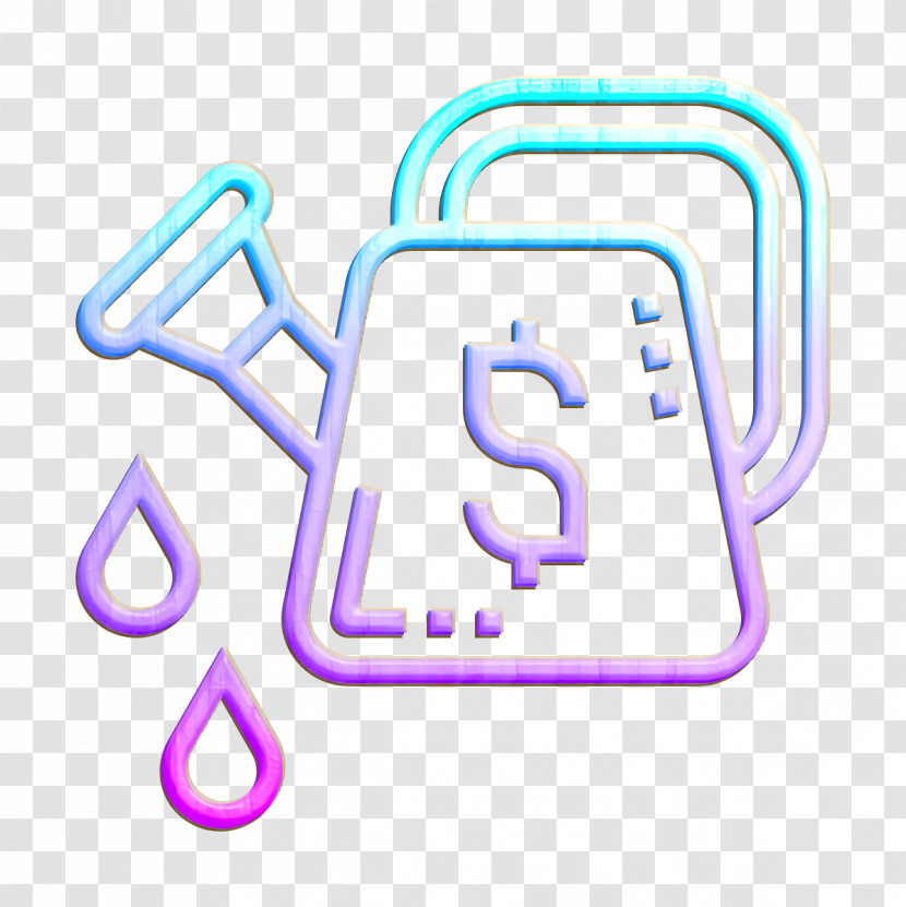 Blockchain Icon Watering Can Icon Business And Finance Icon Transparent PNG