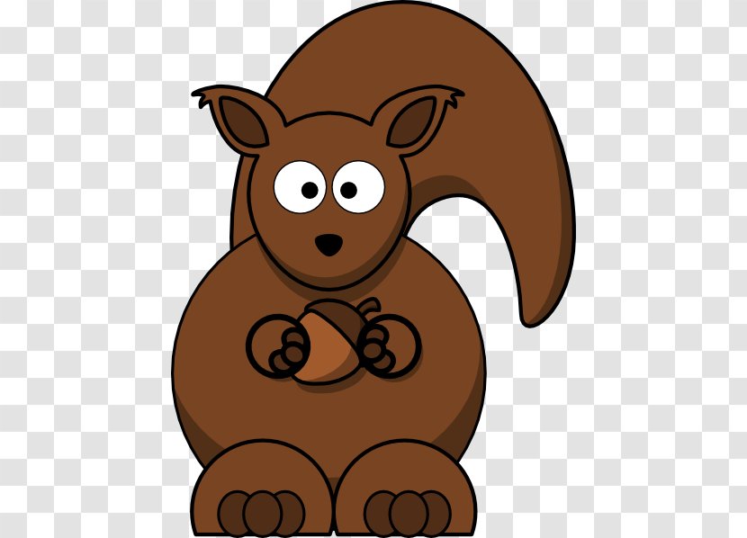 Squirrel Cartoon Chipmunk Clip Art - Bear - Nuts Cliparts Transparent PNG