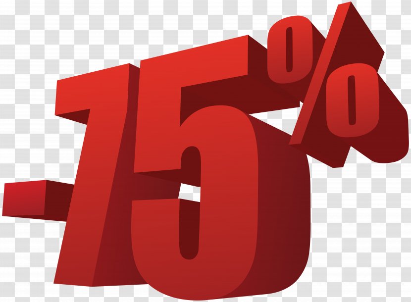 75% Off Sale Transparent Image - Coupon - Decal Transparent PNG