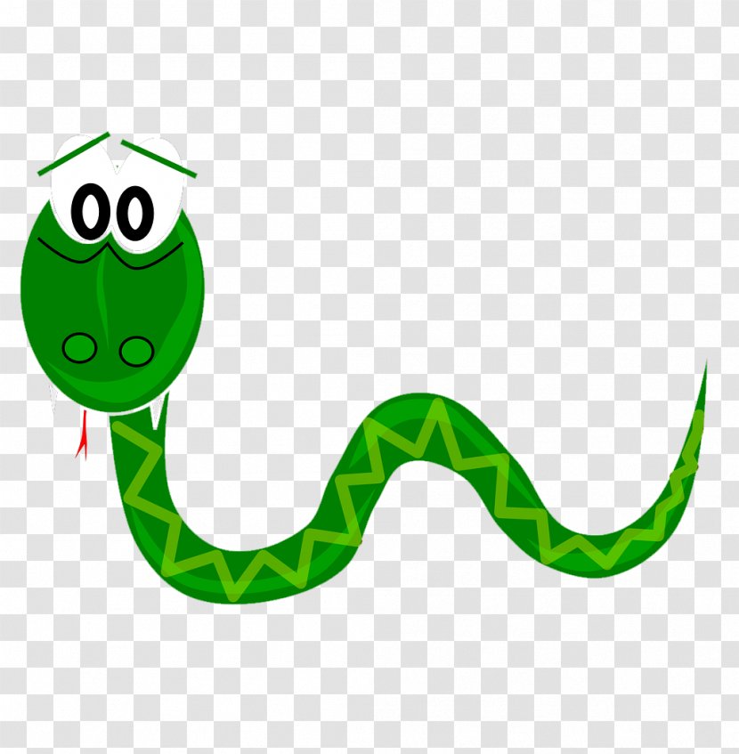 Snake Reptile Animation Clip Art - Organism - Green Transparent PNG