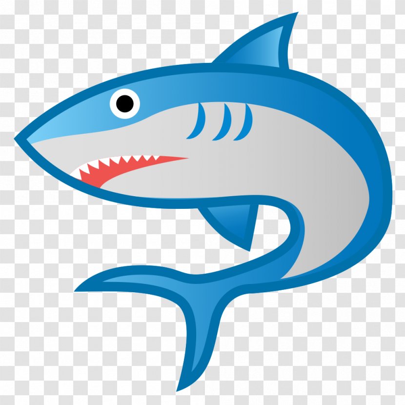 Tiger Shark Emoticon Noto Fonts - Cartilaginous Fish Transparent PNG