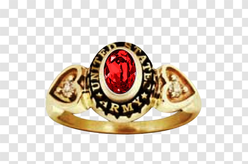 Ring Ruby Jewellery Military Gold Transparent PNG