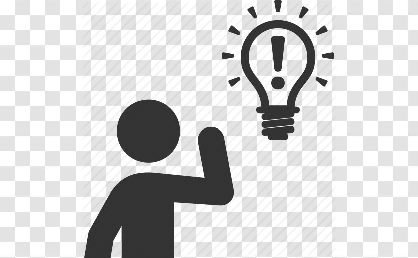 Idea Incandescent Light Bulb - Monochrome - Idea, Bulb, Solution, Strategy Icon Transparent PNG
