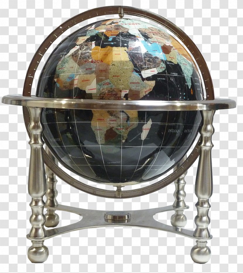 Globe Sphere Steel Desk Transparent PNG