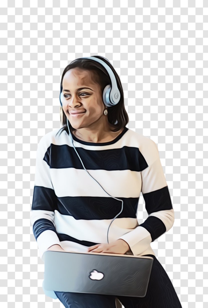 Headphones Microphone T-shirt Shoulder Sleeve - Hearing - Neck Transparent PNG