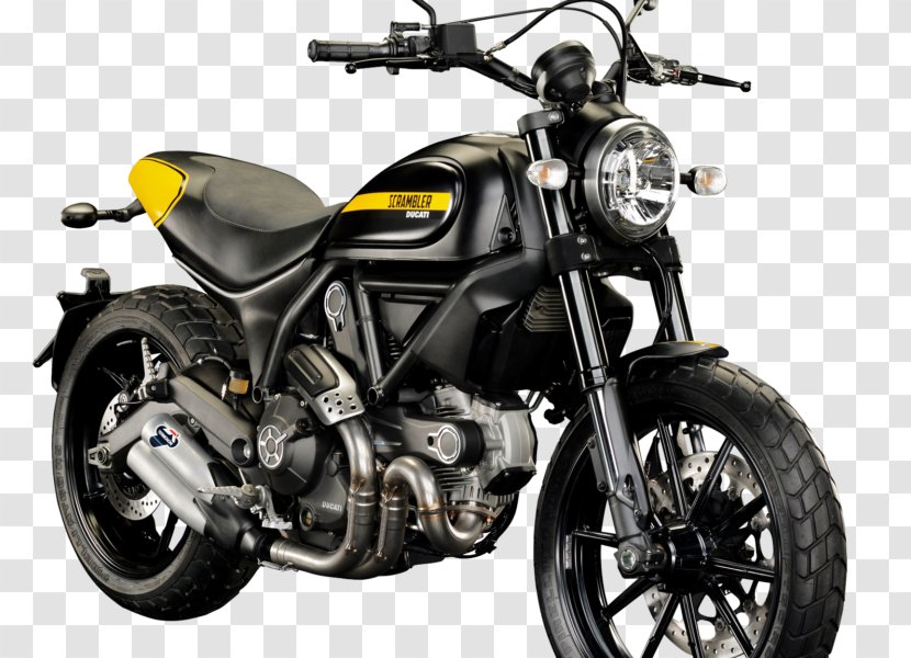 Ducati Scrambler Motorcycle Throttle - Tire Transparent PNG