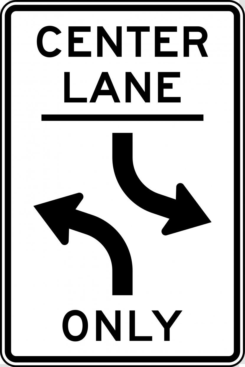 Traffic Sign Lane Road Manual On Uniform Control Devices Driving - Technology - 22 Transparent PNG