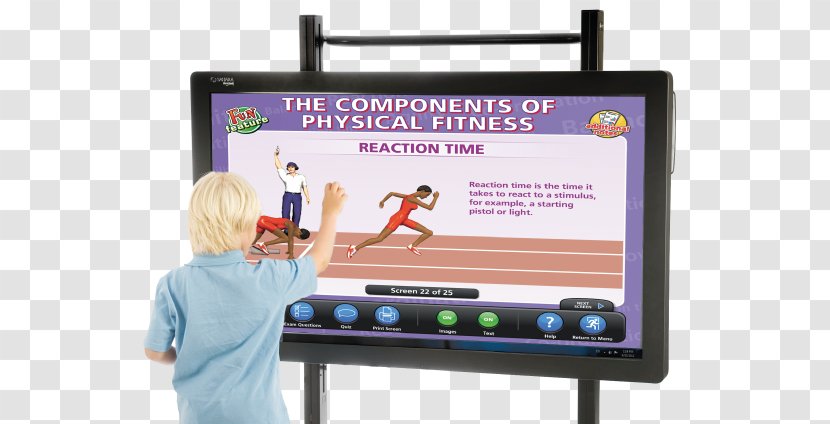 Display Device Touchscreen Liquid-crystal Interactive Whiteboard Computer Monitors - Education - Physical Transparent PNG
