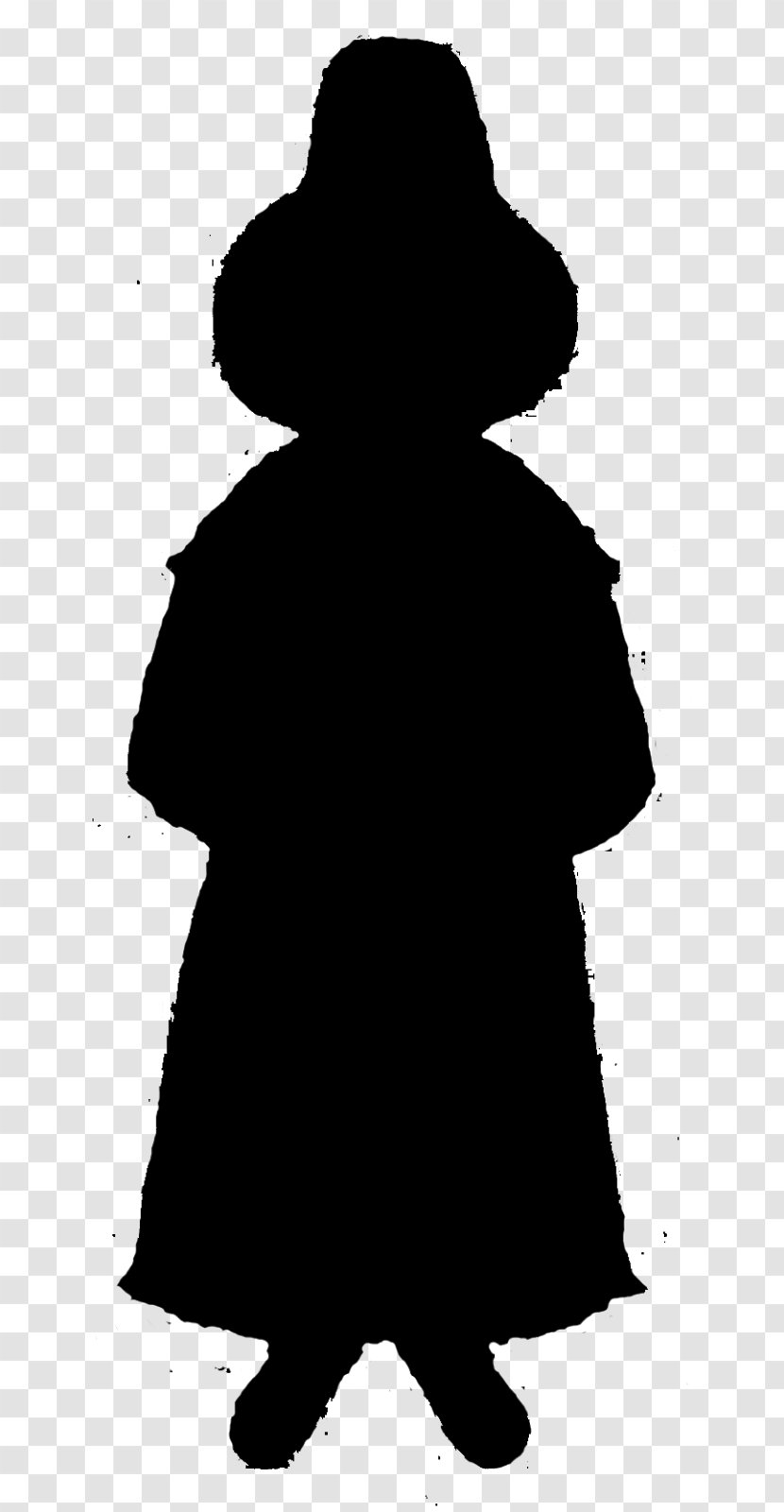 Advertising Clip Art Human Behavior Silhouette Character - Monochrome - Outerwear Transparent PNG