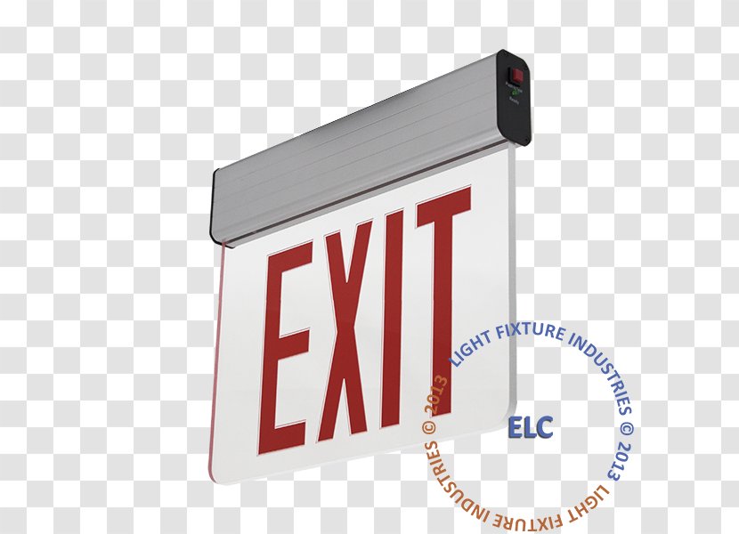 Emergency Lighting Exit Sign Light-emitting Diode UPS - Light Fixture - Newyork City Transparent PNG