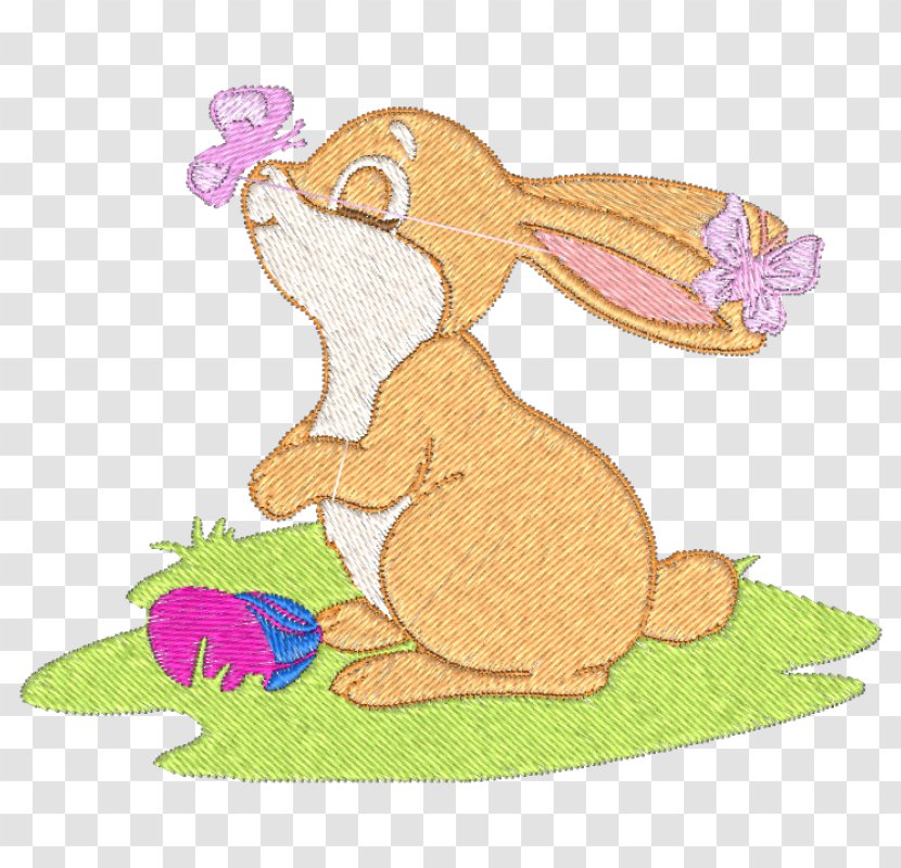 Domestic Rabbit Easter Bunny Hare Butterfly - Art Transparent PNG