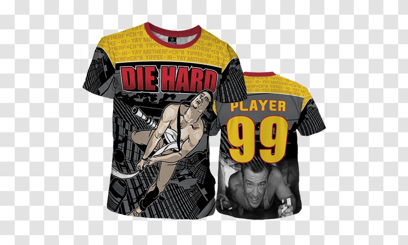 T-shirt Outerwear ユニフォーム Sleeve Font - Sportswear - Die Hard Transparent PNG