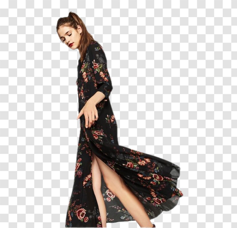 Zara Shirtdress Sleeve Fashion - Dress Transparent PNG