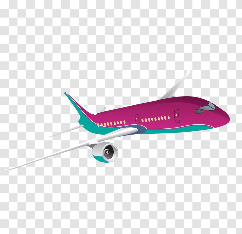 Airplane Helicopter Narrow-body Aircraft - Purple - Transportation,aircraft Transparent PNG