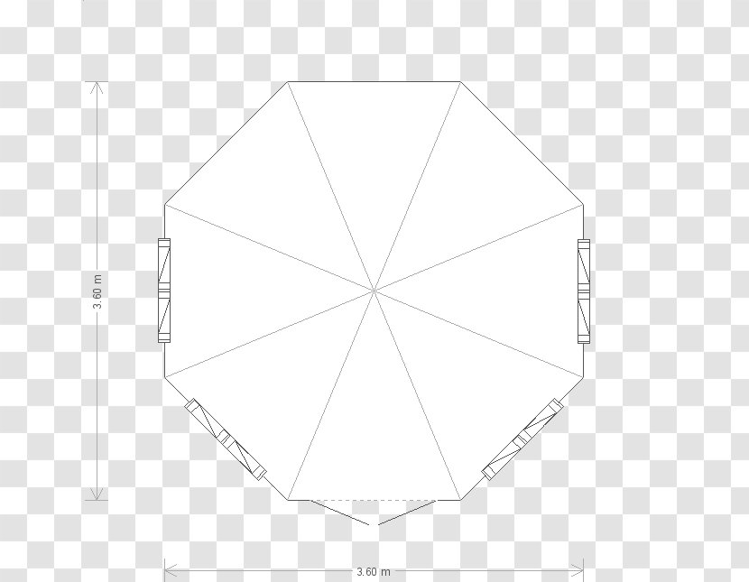 White Triangle Pattern - Black And - Angle Transparent PNG