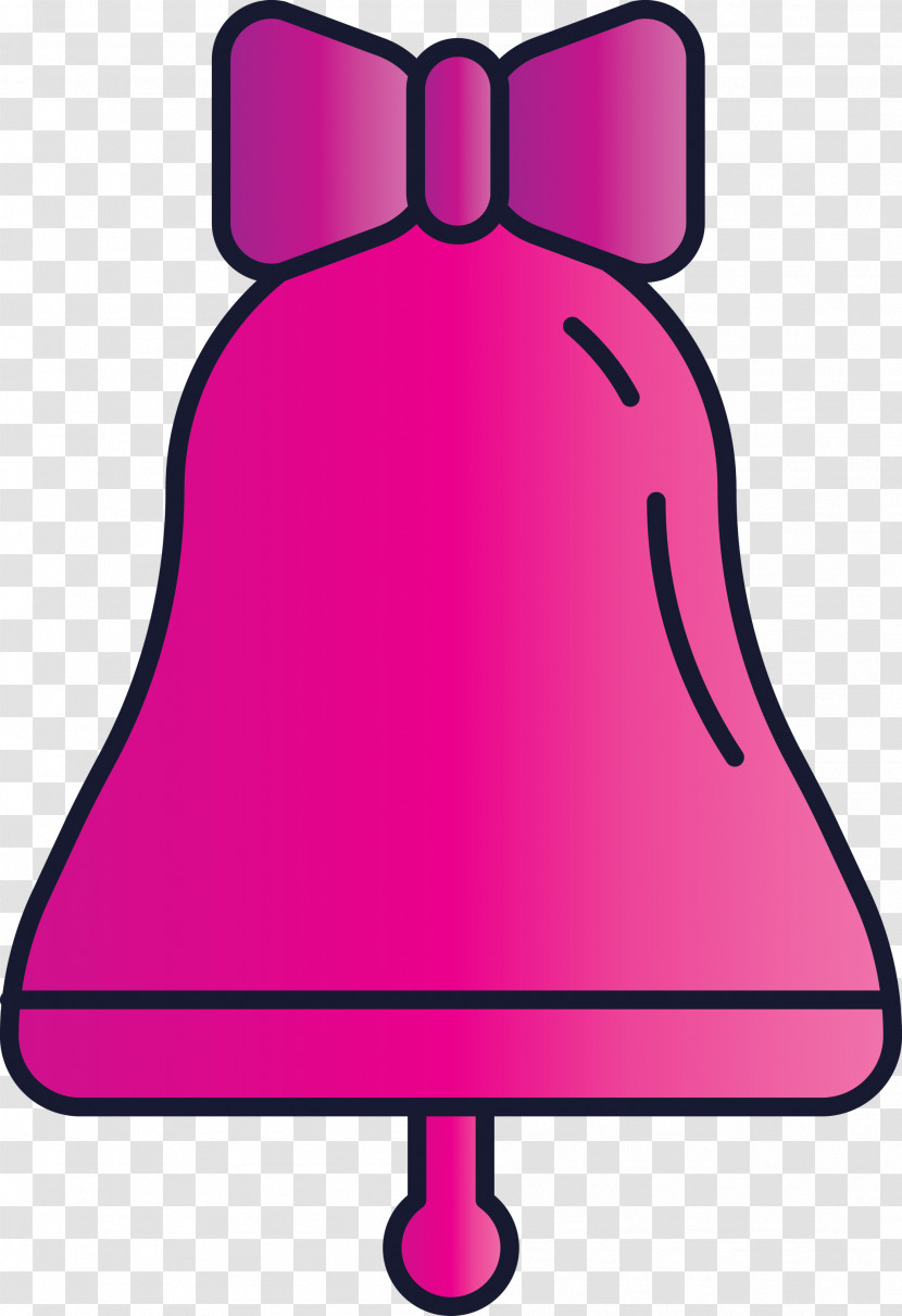 Pink Magenta Purple Line Bell Transparent PNG