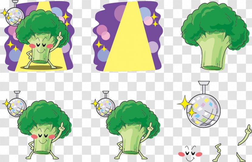 Broccoli Cabbage Vegetable - Tree - Vector Kara OK Expression Transparent PNG