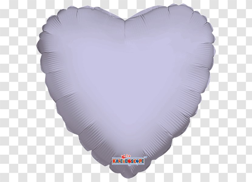 Mylar Balloon Heart Valentine's Day Lavender - Blue Transparent PNG