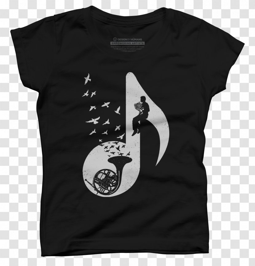 T-shirt Hoodie Top Sleeve - Fashion - French Horn Transparent PNG