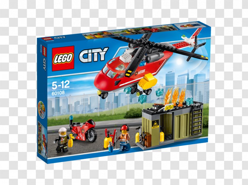 LEGO 60108 City Fire Response Unit Lego Toy 60124 Volcano Exploration Base - 60134 Fun In The Park People Transparent PNG