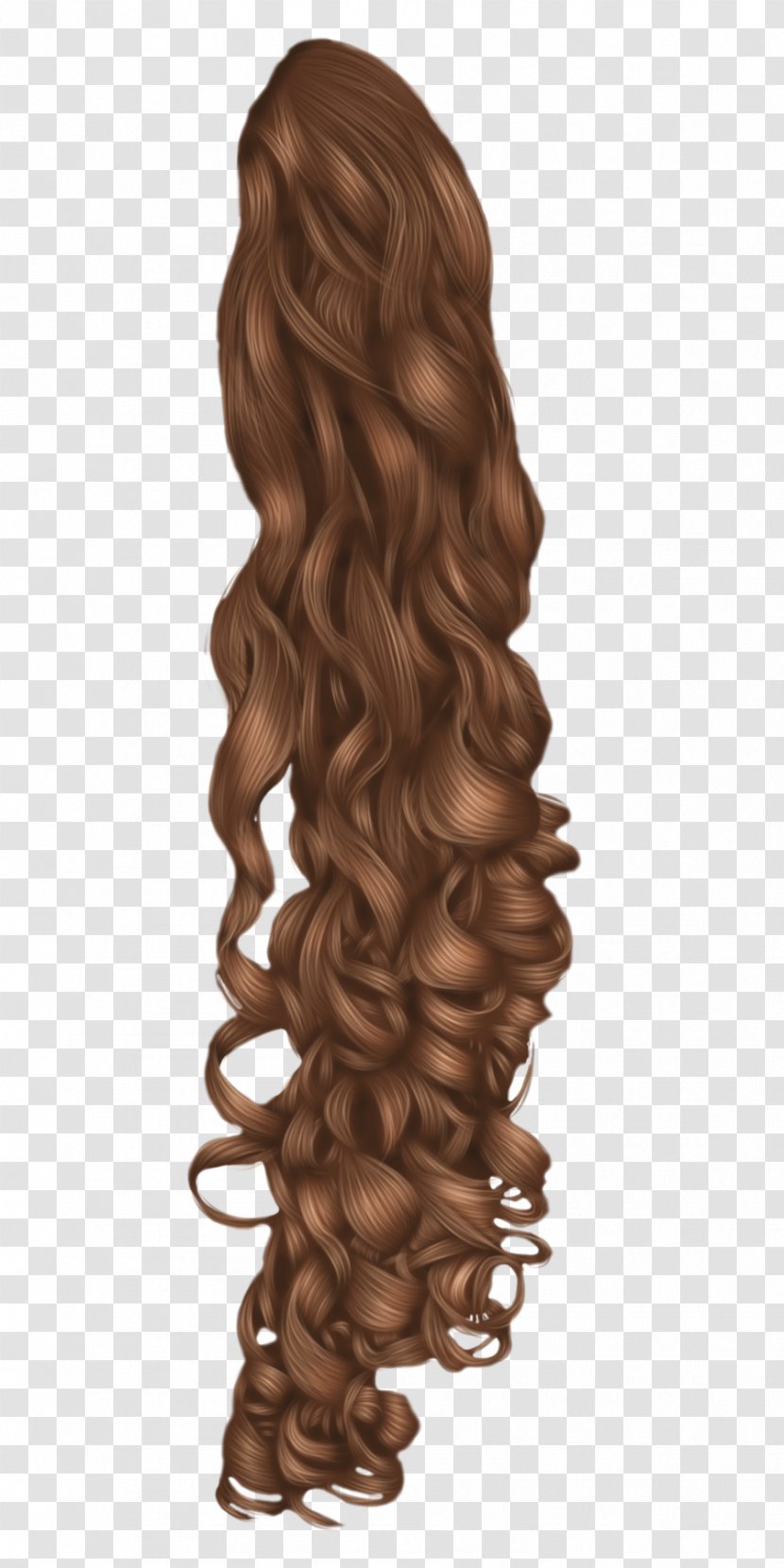 Black Hair Wig Hairstyle - Curly Transparent PNG