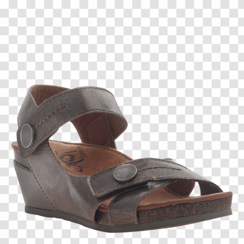 Wedge Sandal Shoe Footwear Fashion - Leather Transparent PNG