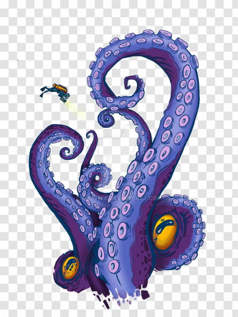 Octopus Tentacle Clip Art - Sucker - Tenticles Transparent PNG