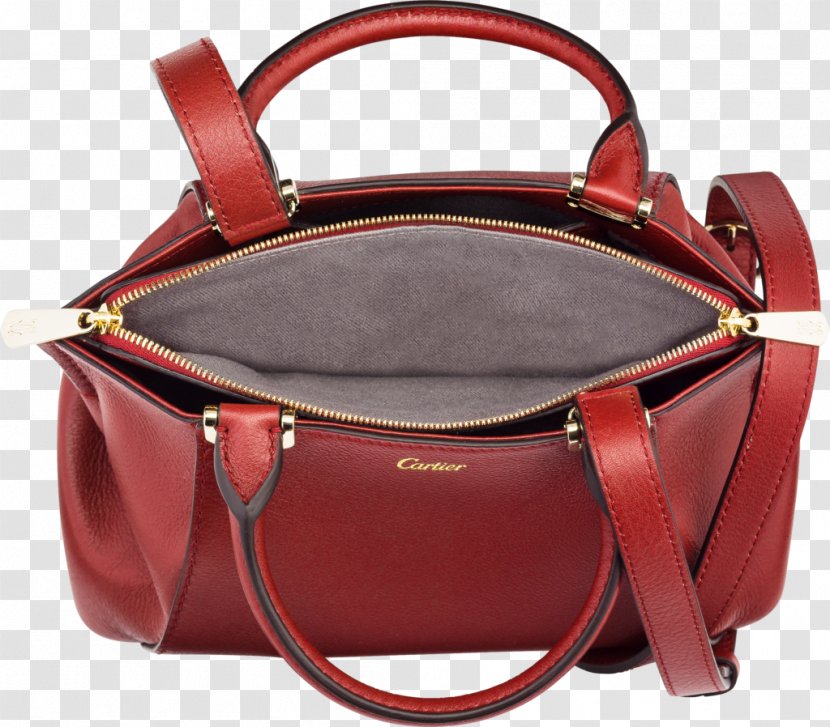 Handbag Leather Red Cartier - Strap - Bag Model Transparent PNG