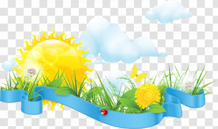 Cartoon Spring Summer - Grass Transparent PNG