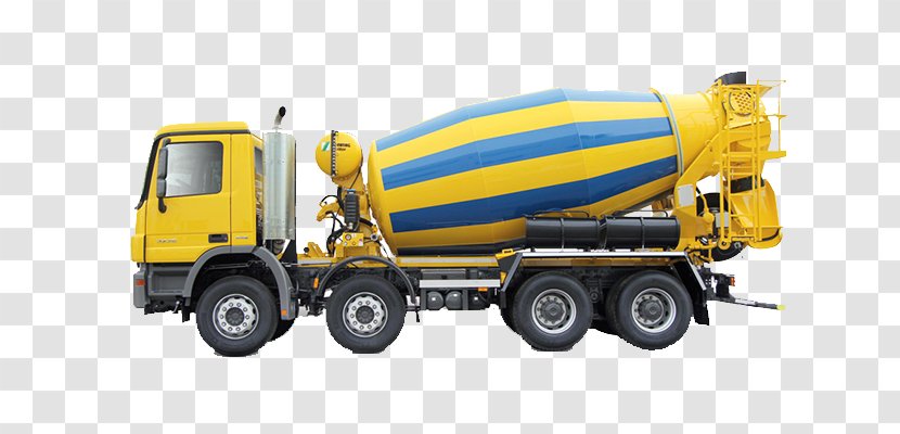 Cement Mixers Truck Commercial Vehicle Concrete Betongbil Transparent PNG