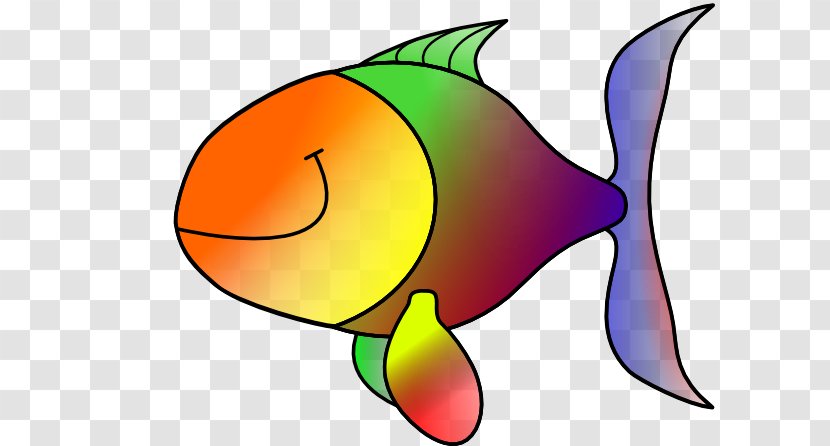 Saltwater Fish Tropical Clip Art - Tail - Rainbow Transparent PNG