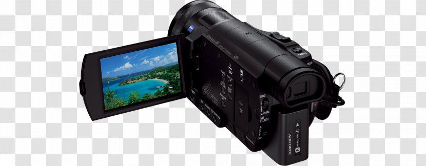 Sony Handycam FDR-AX100 Video Cameras 4K Resolution - Camera Transparent PNG
