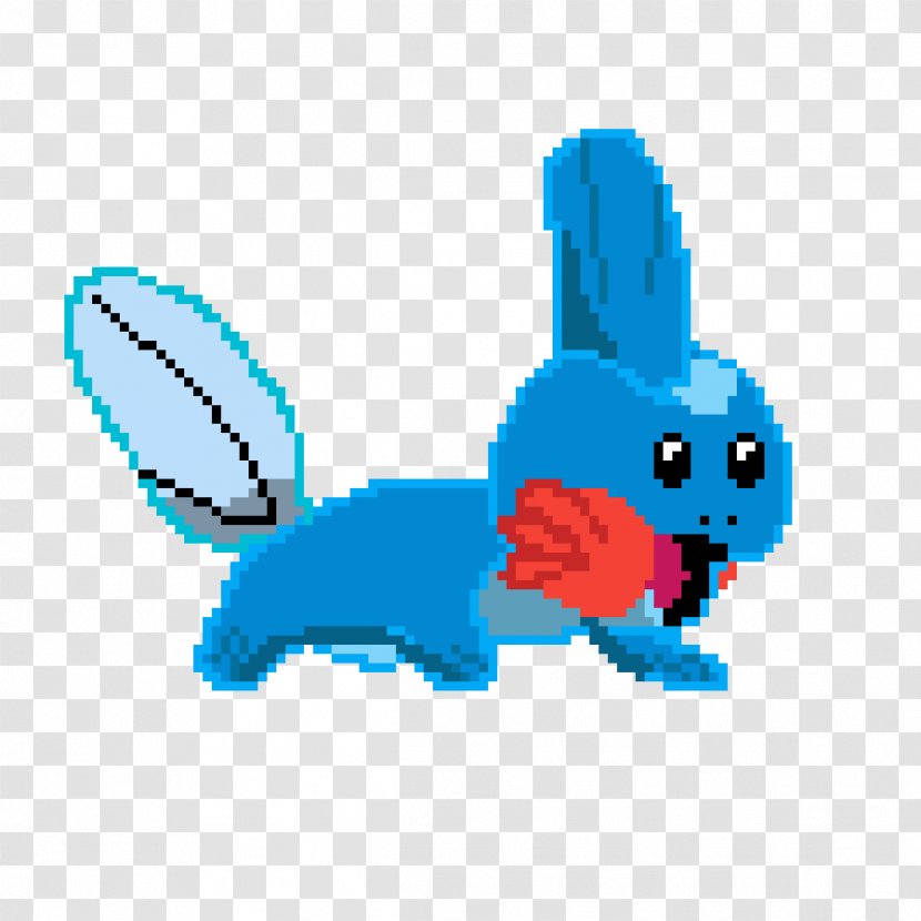Illustration Clip Art Hare Character Desktop Wallpaper - Blue - Mudkip Flag Transparent PNG