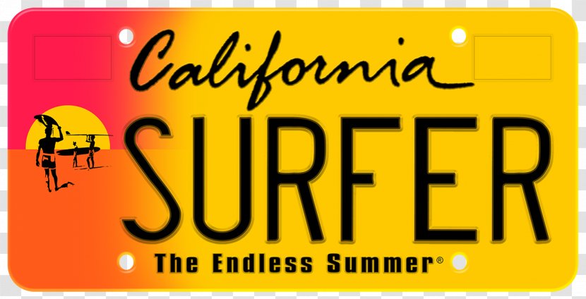 Vehicle License Plates Surfing Heritage And Culture Center Car The Endless Summer California Department Of Motor Vehicles - John Lennon Transparent PNG