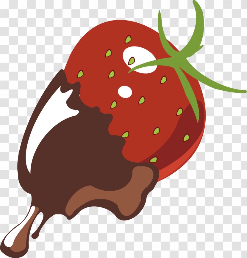 Strawberry Illustration Image Design - Color - Chocolate Covered Strawberries Transparent PNG
