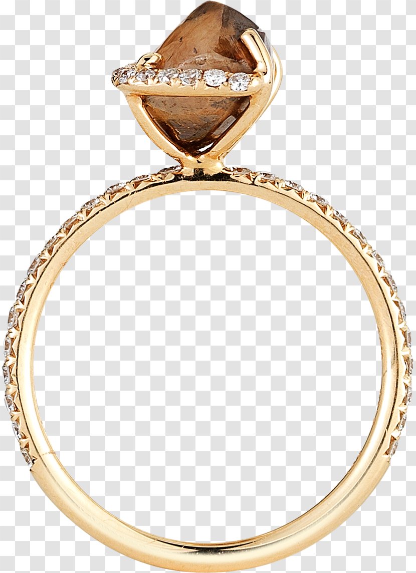 Earring Jewellery Gold Diamond - Gemstone - Brown Diamonds Transparent PNG