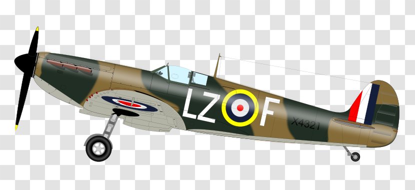 Supermarine Spitfire Curtiss P-40 Warhawk Republic P-47 Thunderbolt North American A-36 Apache Airplane - Fighter Aircraft - Heavy Bomber Transparent PNG