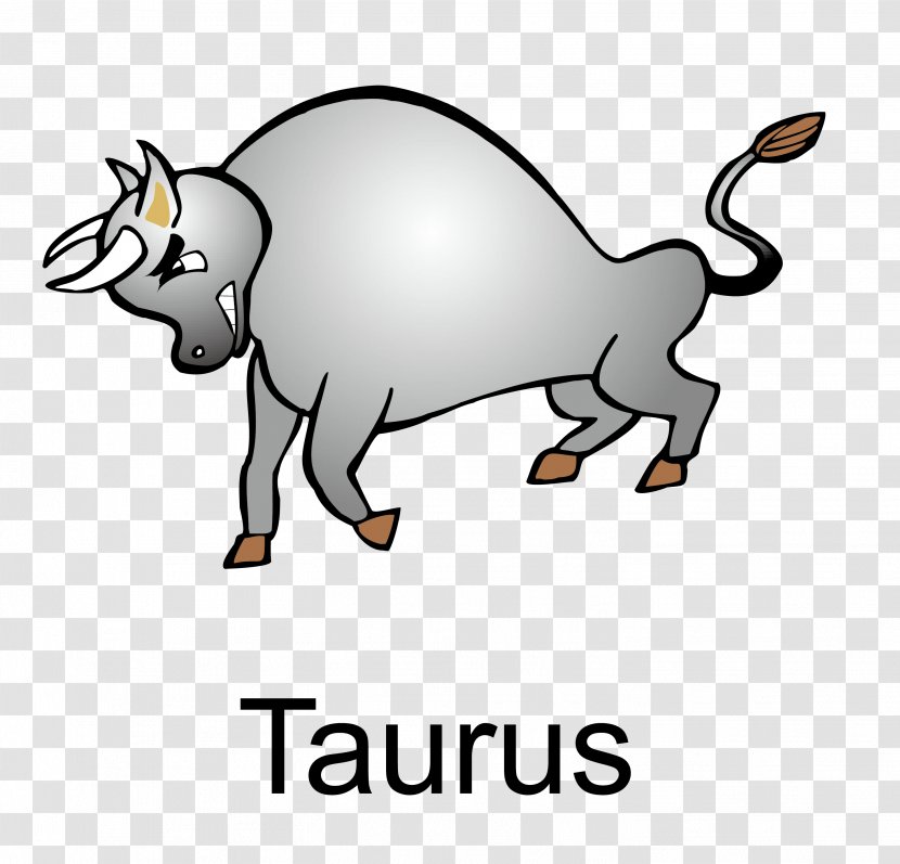 Taurus Astrological Sign Horoscope Zodiac Gemini - Vector Cartoon Material Transparent PNG