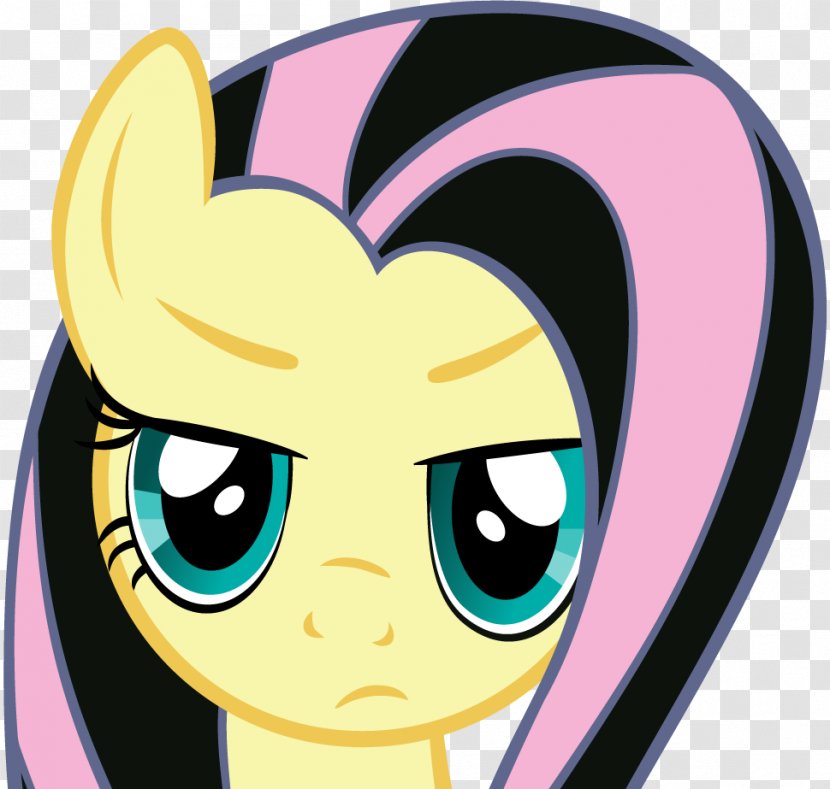 Fluttershy My Little Pony Rarity Rainbow Dash - Cartoon Transparent PNG