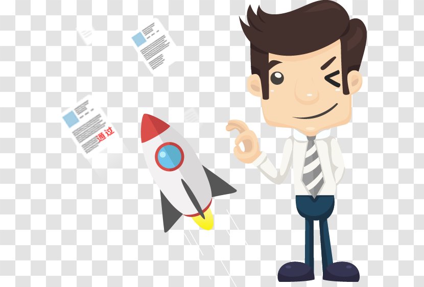 Angel Devil - Finger - Cartoon Business Man Transparent PNG