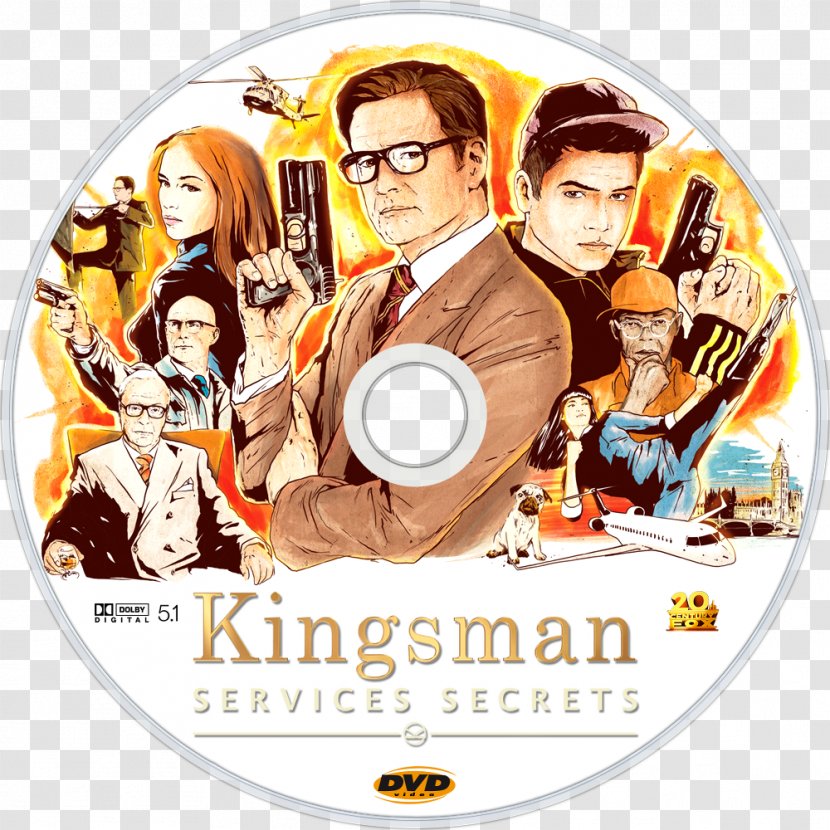Kingsman Film Series Hollywood Poster - Mark Millar - Secret SERVICE Transparent PNG