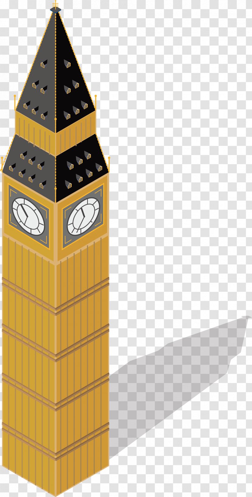 Big Ben Gothic Architecture - Clock Tower - The Landmark Transparent PNG